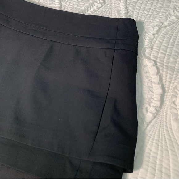 Helmut Lang | Mini Black Skirt | Asymmetrical Layered Skirt | Size 0 - Picture 3 of 9